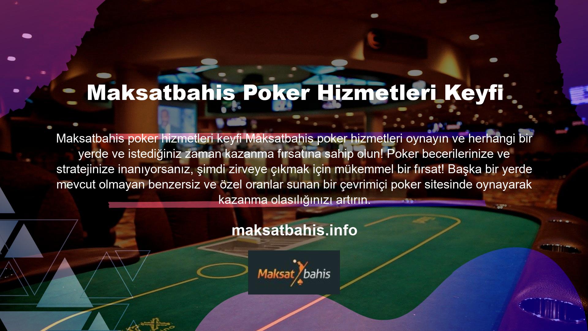 Türk pokeri veya Rus pokeri gibi farklı oyun seçenekleriyle kazançlarınızı artırabilirsiniz