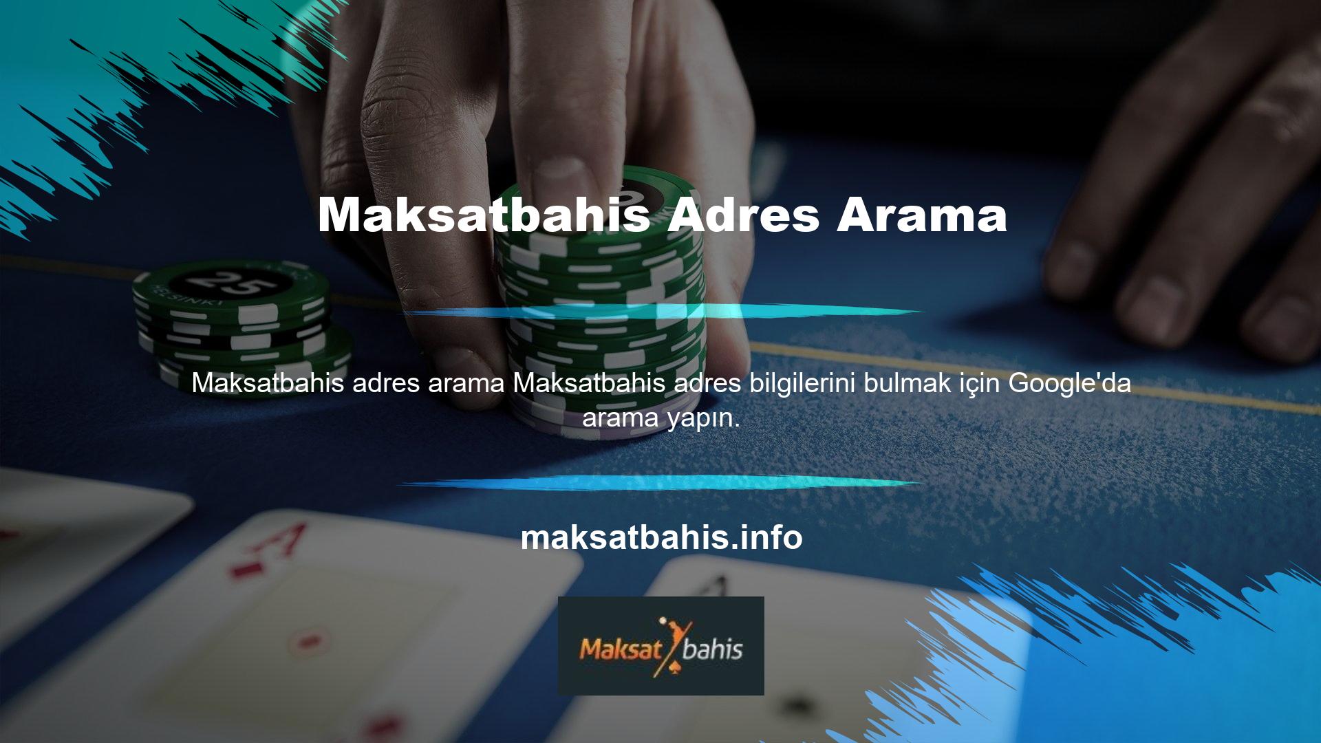 Maksatbahis adres bilgileri